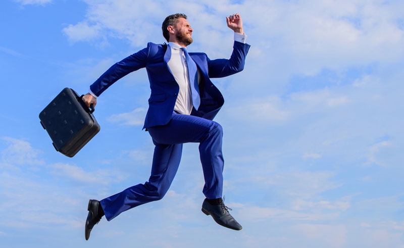 Doctor In High Demand Leaping Through Sky